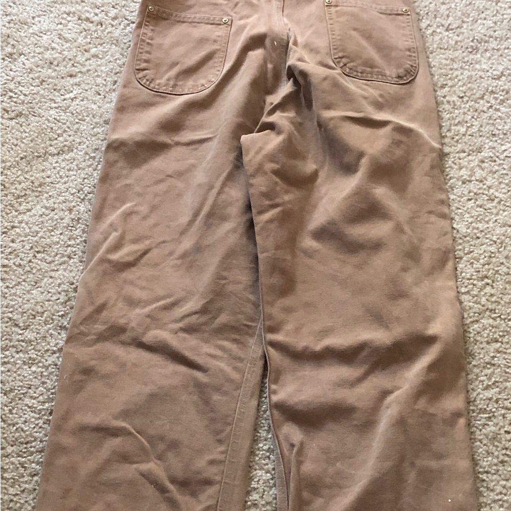 Carhartt Youth / Women’s Brown Heavy Duty Work Pants Overalls size 18-20 XL - Picture 4 of 4